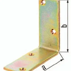 GAH Alberts Balkenwinkel L200 x 200 mm B.40 mm Stahl galv.gelb verzinkt S.5 mm - 333607 Highlight