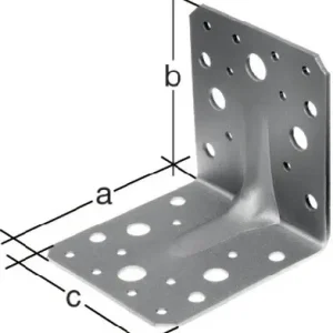 GAH Alberts Schwerlastwinkelverbinder 90 x 90 x 65 mm Anz.Löcher 4/18 S.2,5 mm - 334581 Schneller Versand