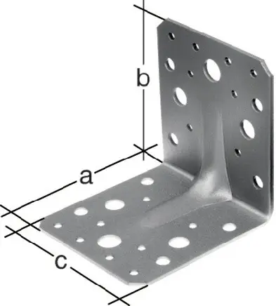 GAH Alberts Schwerlastwinkelverbinder 90 x 90 x 65 mm Anz.Löcher 4/18 S.2,5 mm - 334581 Schneller Versand