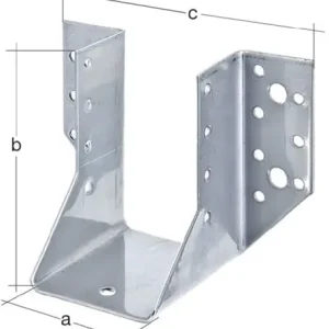 GAH Alberts Balkenschuh Typ A 140/180 2 mm ETA-08/0171 Stahl sdmverz. - 335946 Preisknaller
