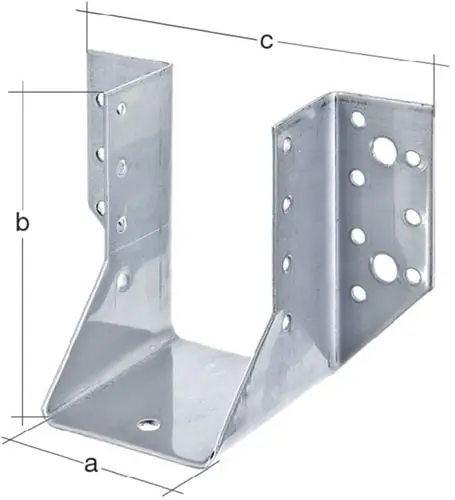 GAH Alberts Balkenschuh Typ A 140/180 2 mm ETA-08/0171 Stahl sdmverz. - 335946 Preisknaller