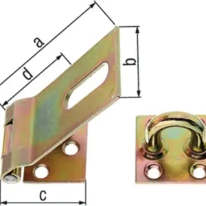 Finale Aktion GAH Alberts Sicherheits-Überfalle L.153x68mm B.50mm STA galv. gelb verz. - 348373