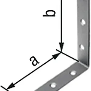 GAH Alberts Stuhlwinkel L.40 x 40 mm B.15 mm S.1,75 mm VA Loch-D.4,5mm - 361112 Preiswert