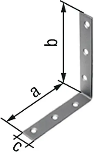 GAH Alberts Stuhlwinkel L.40 x 40 mm B.15 mm S.1,75 mm VA Loch-D.4,5mm - 361112 Preiswert