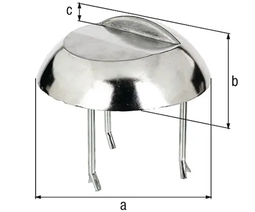 GAH Alberts Auflaufstütze Alu-Guss anschr.Betonanker 65mm - 410476 Highlight