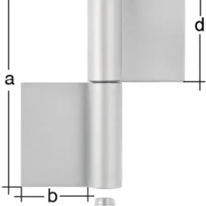 Garantierte Lieferung GAH Alberts Konstruktionsband Typ K04 2-tlg.z.Anschweißen EdelstahlRundkopf 160/50/14/80mm G - 414337
