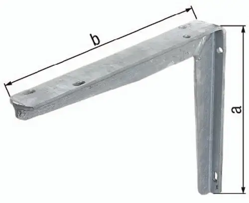 GAH Alberts Konsole L.400mm H.300mm STA roh TZN Trgf.145kg - 800802 Wochenendangebot