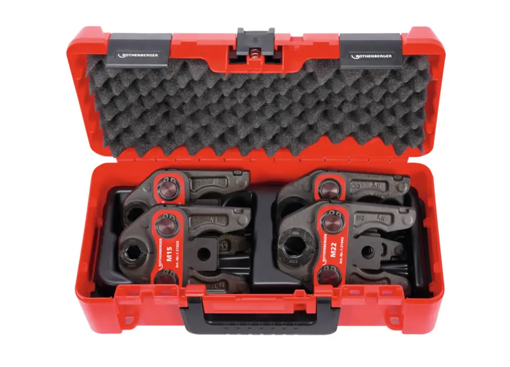Garantierte Lieferung ROTHENBERGER Pressbacken-Set Standard M15-18-22-28 im Koffer - 015062X