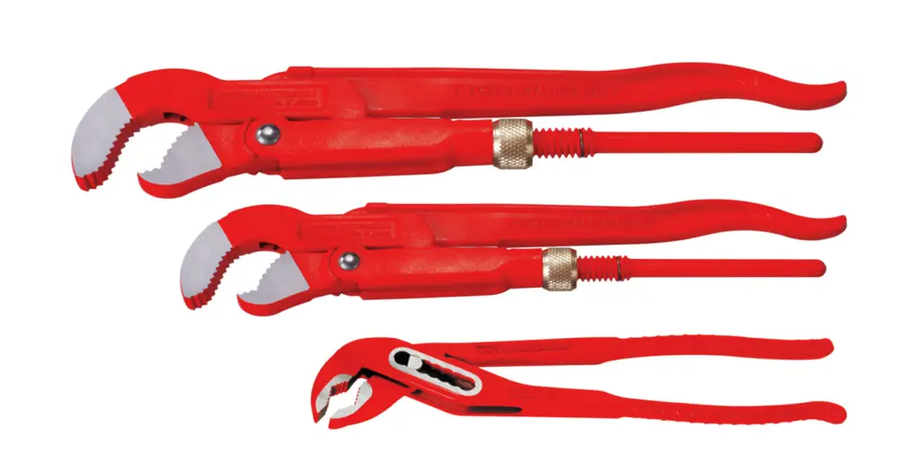 Angebot ROTHENBERGER Zangenset - Eckrohrzange 1" und 1.1/2", Wapu 10" - 070140X