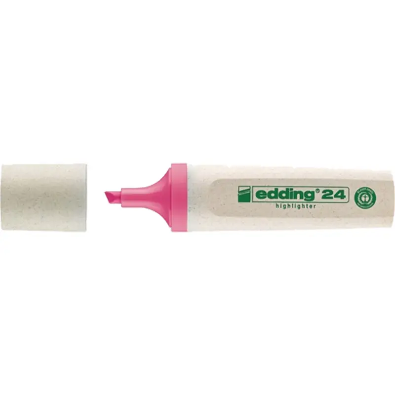EDDING Textmarker 24 EcoLine pink Strich-B.2-5 mm Keilspitze - 4-24009 Garantierte Lieferung