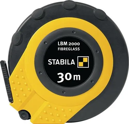 Begrenztes Angebot STABILA Kapselbandmaß LBM 2000 FIBREGLASS L.30m Band-B.13mm cm EG III Glasfaserband - 19655