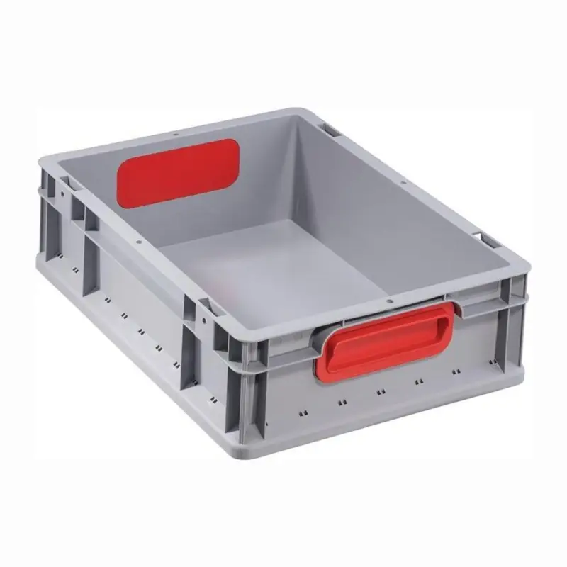 Letzte Chance Allit Transportstapelbehälter geschlossener Griff rot 400 x 300 x 120 mm - 456700