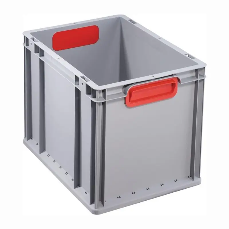 Allit Transportstapelbehälter geschlossener Griff rot 400 x 300 x 320 mm - 456715 Preisreduziert