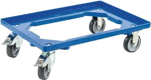 allit Kistenroller Tragfähigkeit 250 kg Gummi-Bereifung - 456858 Geprüft