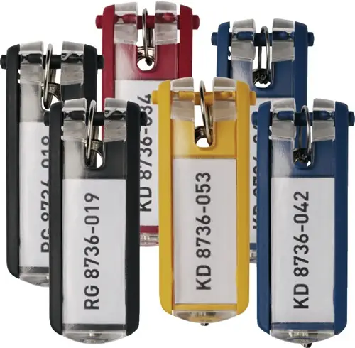 Finale Aktion DURABLE Schlüsselanhänger Key Clip farbig sortiert Ku. - 1957-00