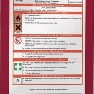 Markenware Durable 2x Magnetrahmen selbstklebend DIN A4 rot - 487203