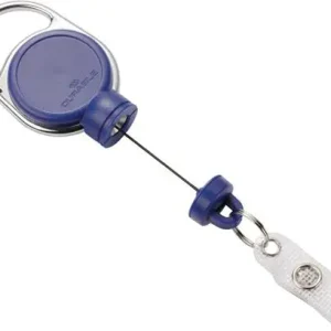 Durable Ausweishalter extra stark mit Druckknopfschlaufe blau - 832907 Saisonangebot