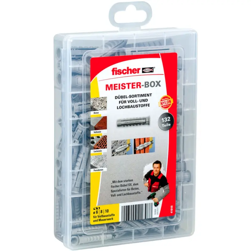 Fischer Meister-Box SX-Dübel (132 Teile) - 041648 Garantierte Lieferung