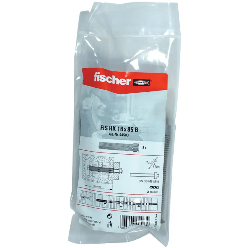 Fischer 8x Injektions-Ankerhülse FIS HK 16 x 85 B Beutel - 044583 Bestpreis
