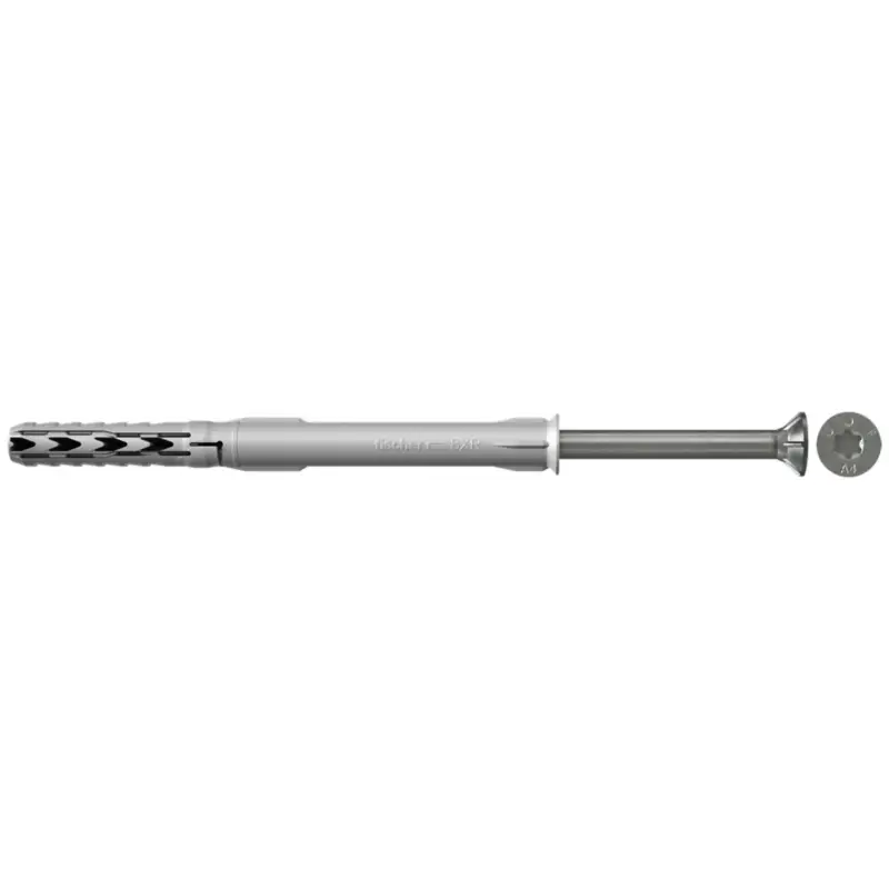 Fischer 50x Langschaftdübel SXR 10 x 120 mm T mit Sicherheitsschraube nicht rostender Stahl A4 - 46278 Direkt Vom Hersteller