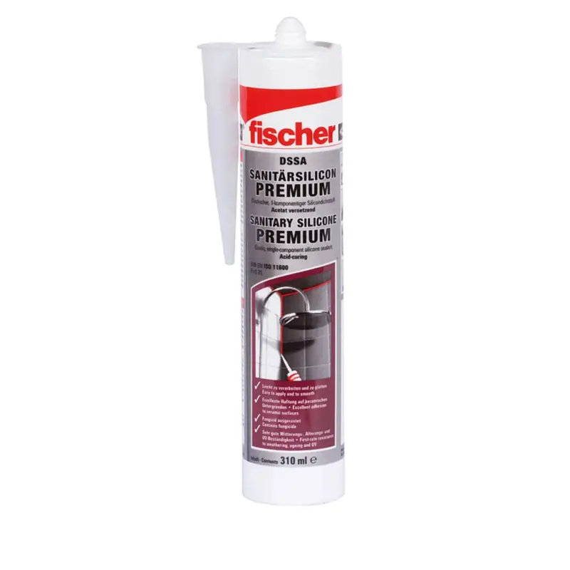 Fischer 1x Sanitärsilicon 310 ml DSSA W weiß - 053101 Günstig