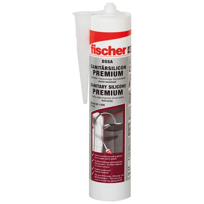 Sonderangebot Fischer 1x Sanitärsilicon DSSA 310 ml dunkelgrau - 53105