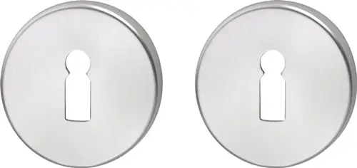 edi Schlüsselrosetten-Paar 055 VA F00 Schildst.8mm BB rd - 1055/0000/00 Neu Im Sortiment