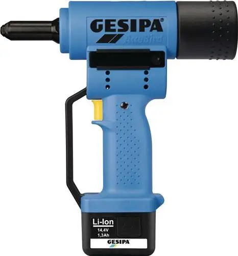 Sale GESIPA Akkublindnietsetzgerät AccuBird® 7-teilig 10000 N - 1434898