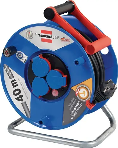 BRENNENSTUHL Kabeltrommel Garant 40m H07RN-F 3x1,5 mm² 290mm 3 Schutzkon.steckd. - 1208380 Highlight