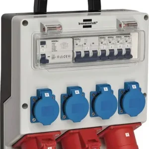 BRENNENSTUHL Kunststoffwandverteiler CEE-32A,5-polig 1xCEE 16 A,1xCEE 32A,4x230V - 1154890020 Neue Ware