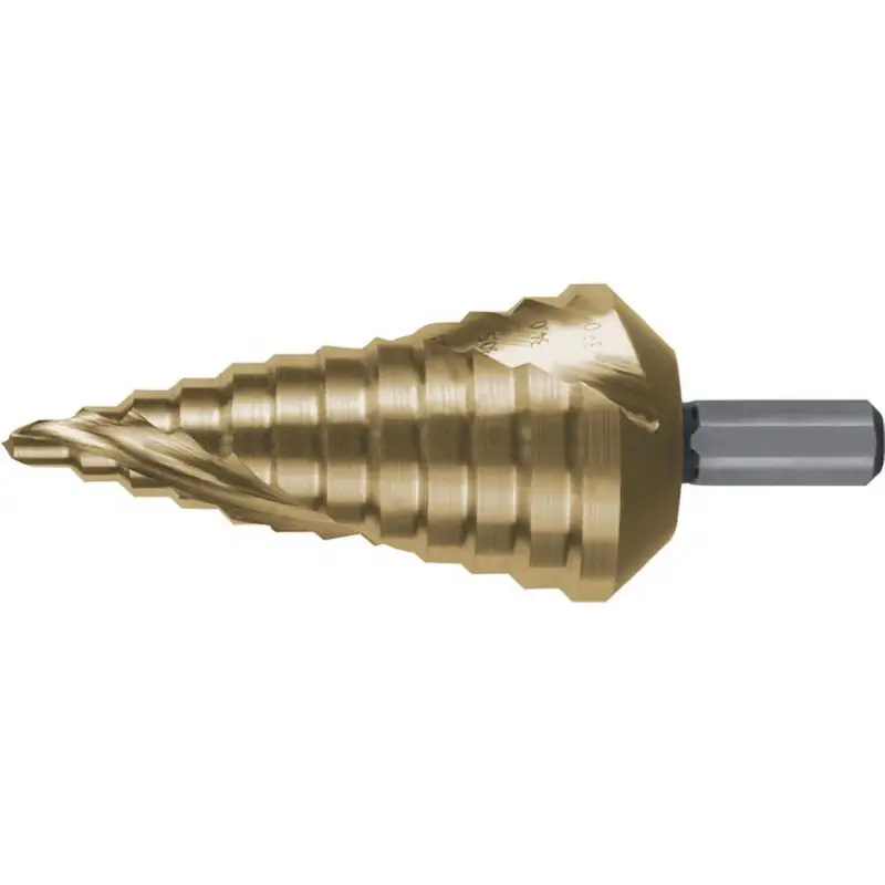 Garantierte Lieferung RUKO Stufenbohrer HSS-TiN spiralgenutet mit Kreuzanschliff Ø 6 - 37 mm - 101060T