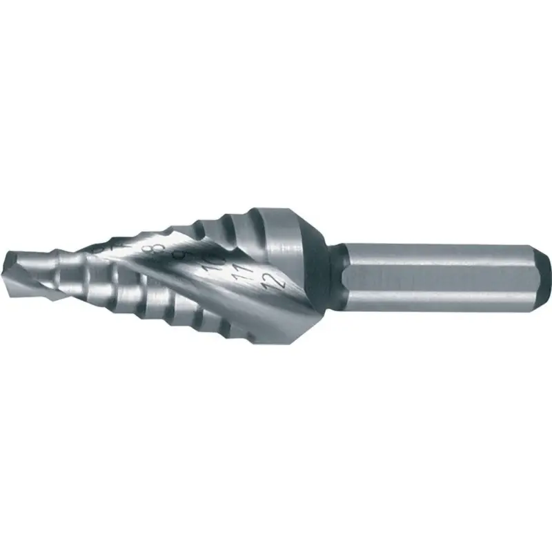 Super-Preis RUKO Stufenbohrer HSS spiralgenutet mit Kreuzanschliff kurz Ø 4 - 12 mm - 101061