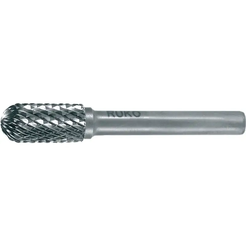 RUKO Hartmetall-Frässtift WRC Ø 10 mm Kopflänge 20 mm Schaft-Ø 6 mm blank Verzahnung KVZ 4 - 116022 Neue Ware