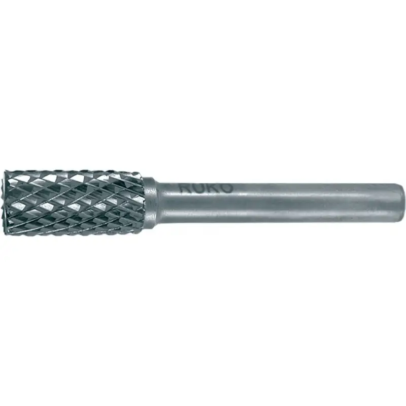 Sofort Bestellen RUKO Hartmetall-Frässtift ZYAS Ø 6 mm Kopflänge 18 mm Schaft-Ø 6 mm blank Verzahnung KVZ 4 mit Stirn - 116015