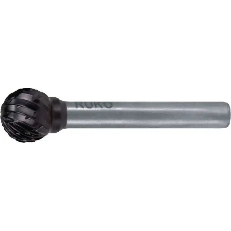 RUKO Hartmetall-Frässtift KUD Ø 10 mm Kopflänge 9 mm Schaft-Ø 6 mm TiCN Verzahnung KVZ 4 - 116043TC Ausverkauf