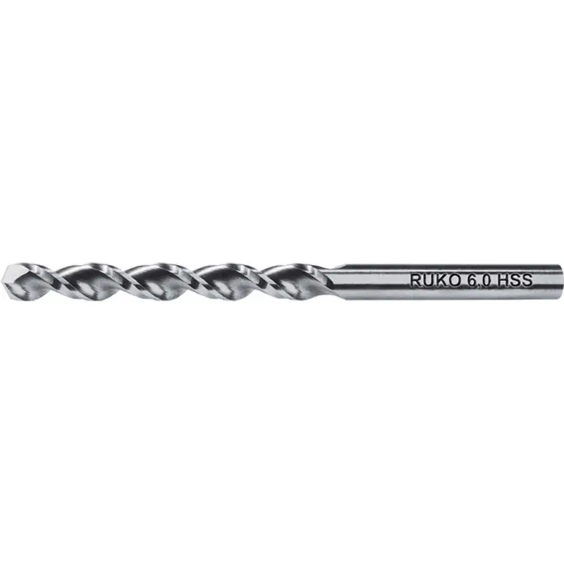 RUKO 10x Spiralbohrer DIN 338 TL 3000 HSS Ø 5 mm - 258050 Billig
