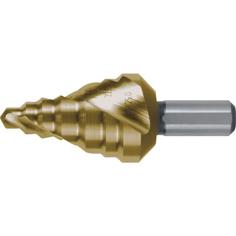 Angebot RUKO Stufenbohrer HSS-TiN spiralgenutet mit Kreuzanschliff Ø 6 - 25 mm - 101095T