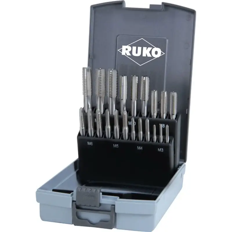 RUKO Handgewindebohrer-Satz 21tlg. HSS DIN 352 M 3 - M 12 - 245001RO Sonderangebot