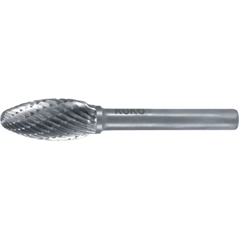 Top-Preis RUKO Hartmetall-Frässtift FLH Ø 8 mm Kopflänge 20 mm Schaft-Ø 6 mm Verzahnung KVZ 4 - 116218