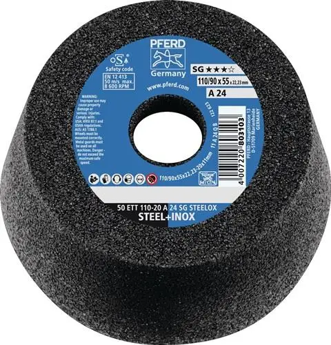 PFERD Schleiftopf ETT SG STEELOX 110 / 55 mm P 16 - 63418222 Online Kaufen