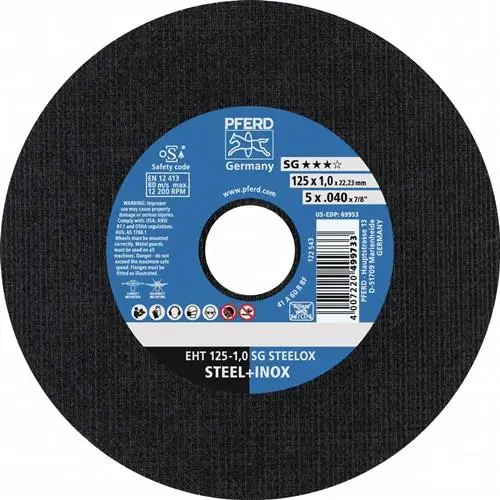 Bestseller PFERD Trennscheibe SG STEELOX Ø 125 x 1,6 mm gerade - 61341122