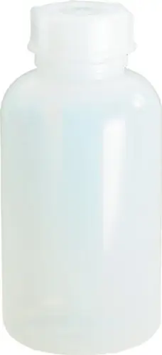 HÜNERSDORFF Weithalsflasche H 247 mm Ø 120 mm PE (LDPE) natur Einfüllöffnung-Ø 50 mm Inh. 2.000 ml - 421000 Kracherpreis