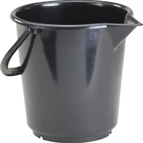 hünersdorff Eimer 10,5 l HD-Polyethylen schwarz - 941200 Neu