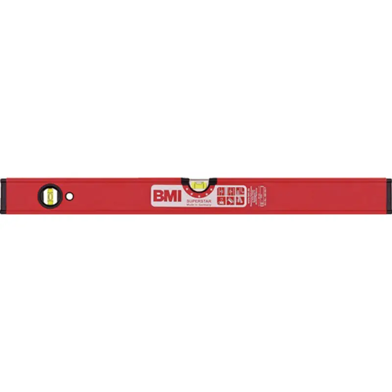 Billig BMI Wasserwaage SUPERSTAR 40cm Alu.rot ± 0,5 mm/m - 696040 P