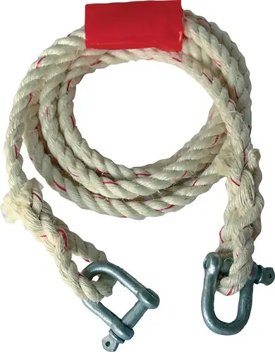 Ausverkauf Auto-Abschleppseil 2500kg Sisal Schäkel/Schäkel L.400cm D.16mm - 10283