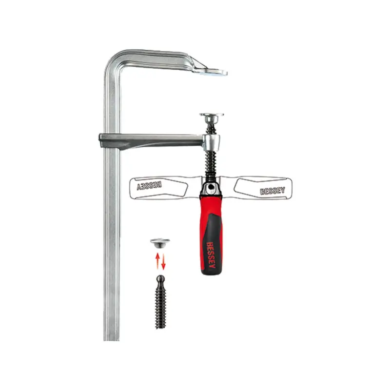 Online Kaufen Bessey Ganzstahl-Schraubzwinge GZ-KG Spannweite 300 mm Ausladung 120 mm - GZ30-12KG