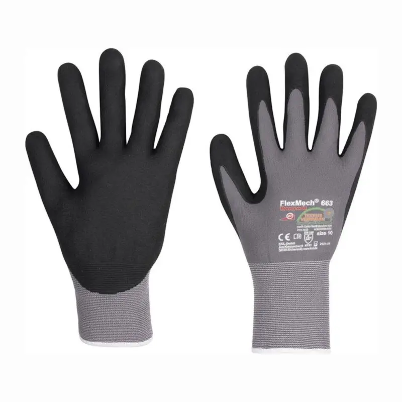 Echt Honeywell Handschuhe FlexMech 663 grau / schwarz Gr. 7 - 663/7