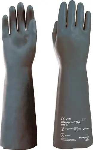 Honeywell Chemiehandschuh Camapren 726 schwarz Gr.10 EN388 EN374-1 PSA III - 072610141E Nur Für Kurze Zeit