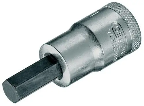Gedore Steckschlüsseleinsatz IN 19 (AF) 1/2″ Innen-6-kant SW 1/2" / 12,5 mm - 6155520 Meistverkauft