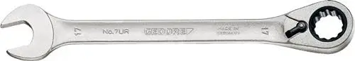 Schneller Versand Gedore Maulringratschenschlüssel 7 UR SW 15 mm 200 mm - 2297329
